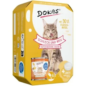 Dokas Schleck und Weg Huhn Katzendrink 6 x 100 g