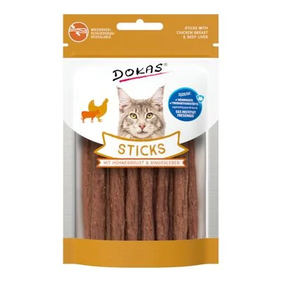 Dokas Sticks 30 g mit Hühnerbrust & Rinderleber