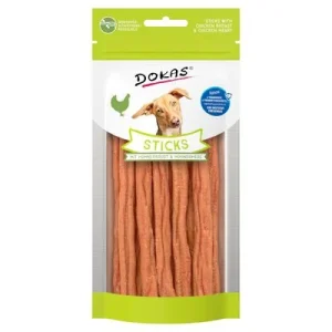 Dokas Sticks mit Hühnerbrust & Hühnerherz (60 g)