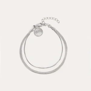 Doppel Lisse Tail Armband Edelstahl - HaustierPro