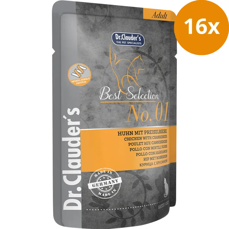 Dr.Clauder's Best Selection No. 1 Huhn mit Preiselbeeren 85 g - Image 2