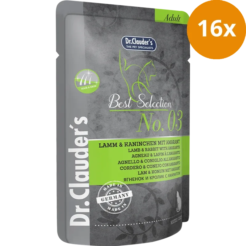 Dr.Clauder's Best Selection No. 3 Lamm & Kaninchen mit Amarant 85 g - Image 2