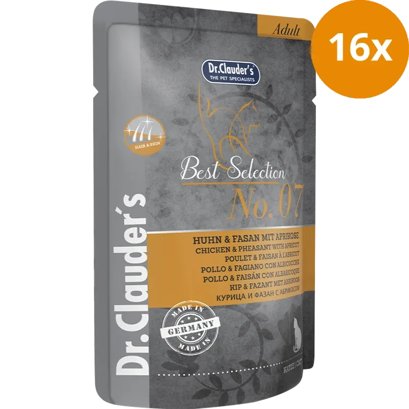 Dr.Clauder's Best Selection No. 7 Huhn & Fasan mit Aprikose 85 g - Image 2