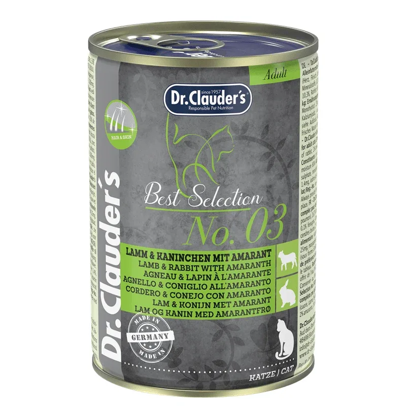 Dr.Clauders Best Selection No3 Lamm & Kaninchen mit Amaranth