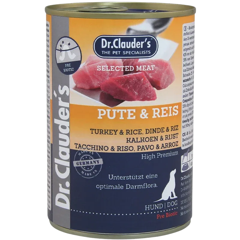 Dr.Clauder's Selected Meat Pute & Reis 400 g