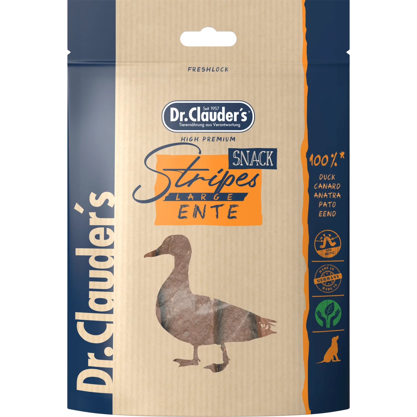 Dr.Clauder´s Stripes Snack Ente Large
