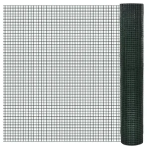 Drahtzaun für Hühner Verzinkt mit PVC-Beschichtung 25x1 m Grün - 2704 - HaustierPro