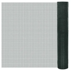 Drahtzaun für Hühner Verzinkt mit PVC-Beschichtung 25x1 m Grün - 2728 - HaustierPro