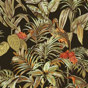 DUTCH WALLCOVERINGS Tapete Bird-of-Paradise Schwarz für Vögel in Stresssituationen - HaustierPro