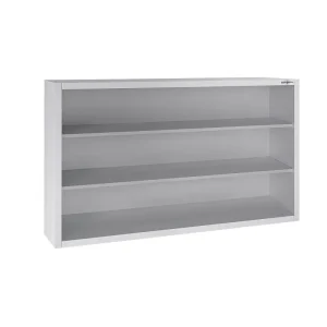 Edelstahl Wandhängeschrank ECO - 1400x400mm - ohne Schiebetür 1000mm hoch - HaustierPro