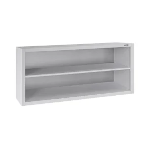 Edelstahl Wandhängeschrank ECO - 1400x400mm - ohne Schiebetür - 650mm hoch - HaustierPro