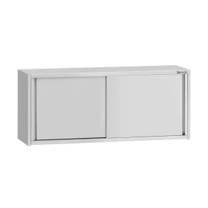 Edelstahl Wandhängeschrank ECO - 1800x400mm - mit Schiebetür - 650mm hoch - HaustierPro