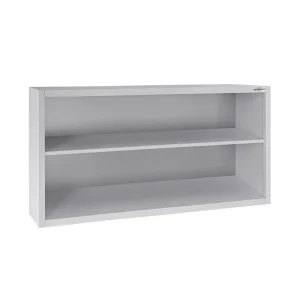 Edelstahl Wandhängeschrank ECO - 1800x400mm - ohne Schiebetür 800mm hoch - HaustierPro