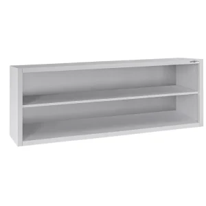 Edelstahl Wandhängeschrank ECO - 2000x400mm - ohne Schiebetür - 650mm hoch - HaustierPro