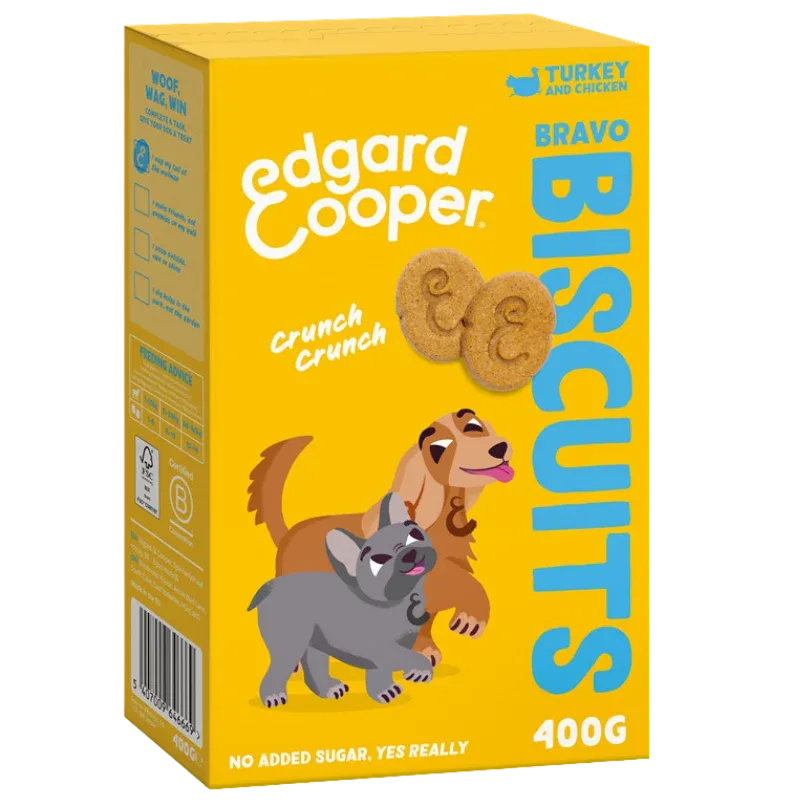 Edgard & Cooper Biscuits Truthahn und Huhn 400 g