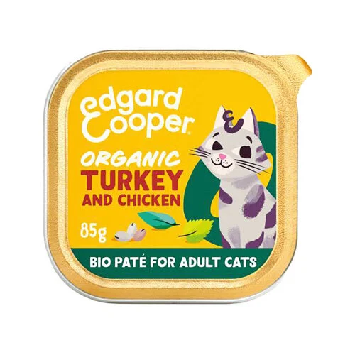 Edgard & Cooper Erwachsene Katze – Bio – Truthahn und Huhn
