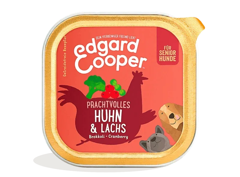 Edgard & Cooper Hund Huhn&Lachs mit Brokkoli Schale