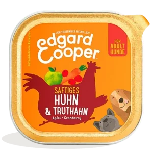 Edgard & Cooper Hund Huhn&Truthahn mit Apfel Schale