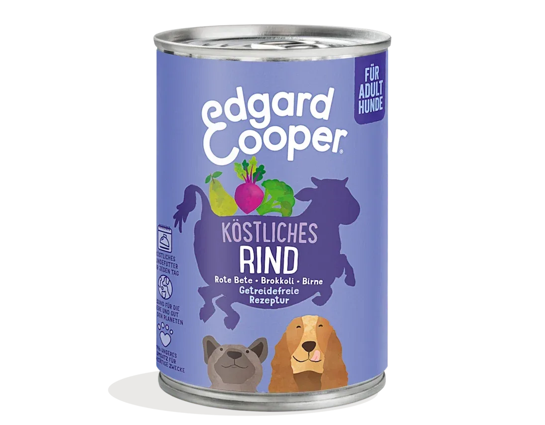 Edgard & Cooper Hund Rind mit Rote Beete