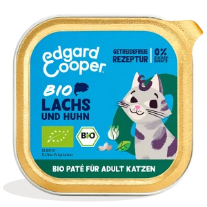 Edgard & Cooper Katze Bio-Lachs&Bio-Huhn +Chiasamen
