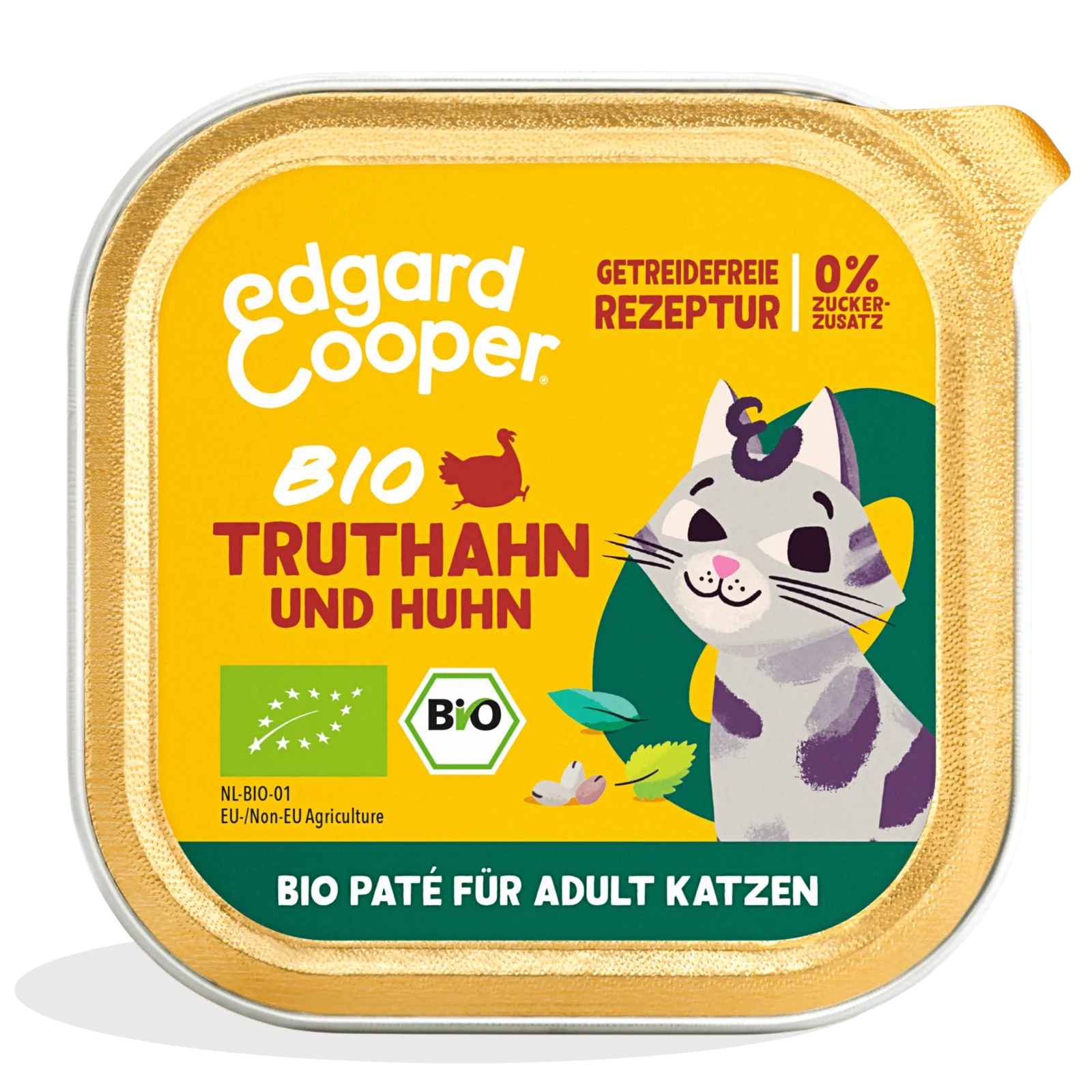 Edgard & Cooper Katze Bio-Truthahn&Bio-Huhn