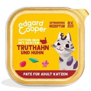 Edgard & Cooper Katze Freilauftruthahn&Huhn+Cranberrys Paté