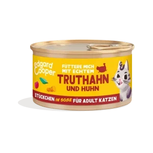 Edgard & Cooper Katze Freilauftruthahn&Huhn+Cranberrys Stückchen