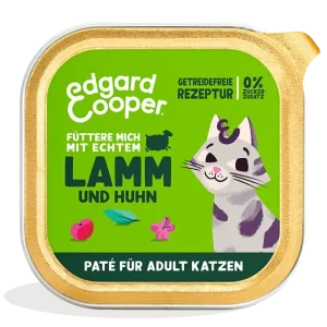 Edgard & Cooper Katze Lamm&Freilaufhuhn+Cranberrys Paté