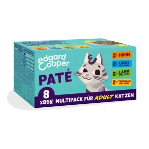 Edgard & Cooper Katze Multiopack Paté Huhn,Lachs,Lamm,Truthahn
