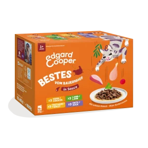 Edgard & Cooper Katze Multipack Pouch Stückchen i.S. Fleisch