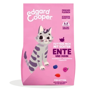 Edgard & Cooper Kitten Freilaufente&Huhn+Blaubeeren