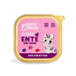 Edgard & Cooper Kitten Freilaufente&Huhn+Blaubeeren Paté