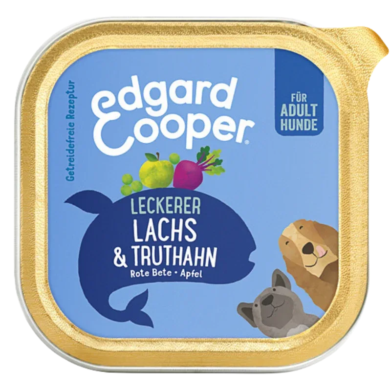 Edgard & Cooper Nassfutter Adult Lachs & Truthahn 150 g