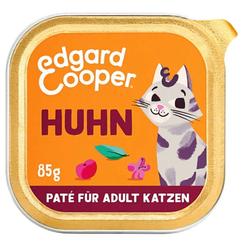 Edgard & Cooper Paté Adult Freilaufhuhn mit Cranberrys, Salbei und Baldrian 85g