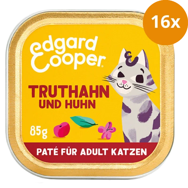 Edgard & Cooper Paté Adult Freilauftruthahn und Freilaufhuhn mit Cranberrys, Salbei und Baldrian 85g - Image 2