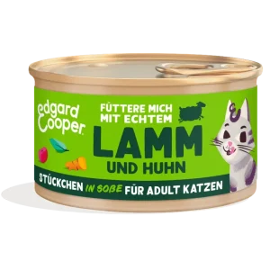 Edgard & Cooper Paté Adult Lamm und Freilaufhuhn mit Cranberrys, Salbei und Baldrian 85g