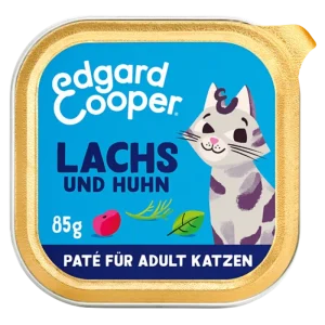 Edgard & Cooper Paté Adult MSC-Lachs und Freilaufhuhn mit Cranberrys, Basilikum und Dill 85g