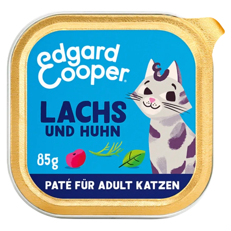 Edgard & Cooper Paté Adult MSC-Lachs und Freilaufhuhn mit Cranberrys, Basilikum und Dill 85g