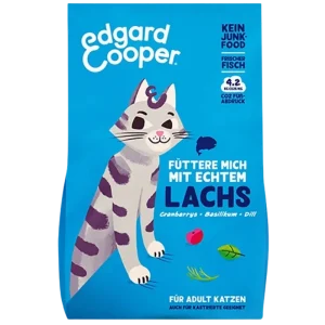 Edgard & Cooper Trockenfutter Adult frischer Atlantik-Lachs mit Cranberrys, Basilikum und Dill