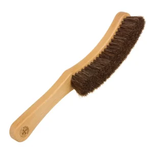 Entwirrendes Mähnen Hutreinigungsbürste, natürliche Pferdehaarborsten, Buchenholz, ergonomischer langer Griff - HaustierPro