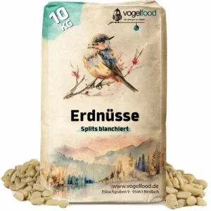 Erdnüsse Erdnusskerne Erdnusssplits (halbe und ganze Kerne) Marke Vogelfood 10 kg Erdnüsse Erdnusskerne Erdnusssplits (halbe und ganze Kerne)