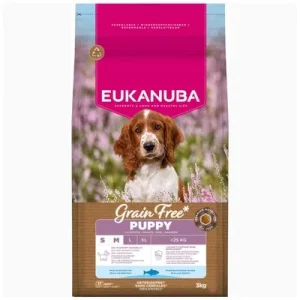 Eukanuba Grain Free Puppy Small & Medium Breed Seefisch 3 kg