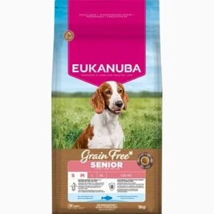 Eukanuba Grain Free Senior Small & Medium mit Seefisch 3 kg