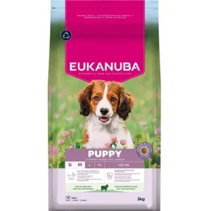 Eukanuba Premium Nutrition Puppy Small & Medium Breed Lamm & Reis 3 kg