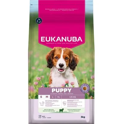 Eukanuba Premium Nutrition Puppy Small & Medium Breed Lamm & Reis 3 kg