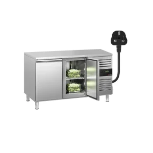 Fair gehandeltes Kühltisch ECO - 1360x700mm - mit 2 Türen - Für UK - HaustierPro