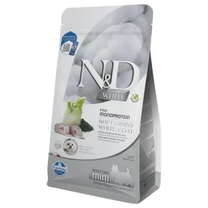 Farmina N&D Dog Adult Mini White mit Wolfsbarsch, Fenchel & Spirulina 2 kg