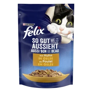 FELIX So gut wie es aussieht in Gelee Huhn 85g | DAS FUTTERHAUS