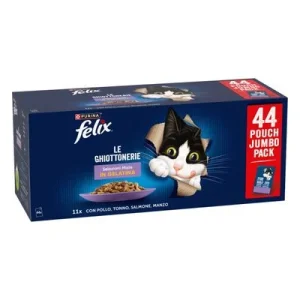 Felix "So gut wie es aussieht" Pouches 44 x 85 g Huhn, Rind, Thunfisch, Lachs