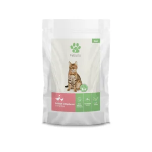 Fellicita Geflügel & Geflügelherzen Frischebeutel für Katzen
